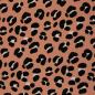 Preview: Viskose Animalprint Erdtöne/Schwarz Leo by Swafing